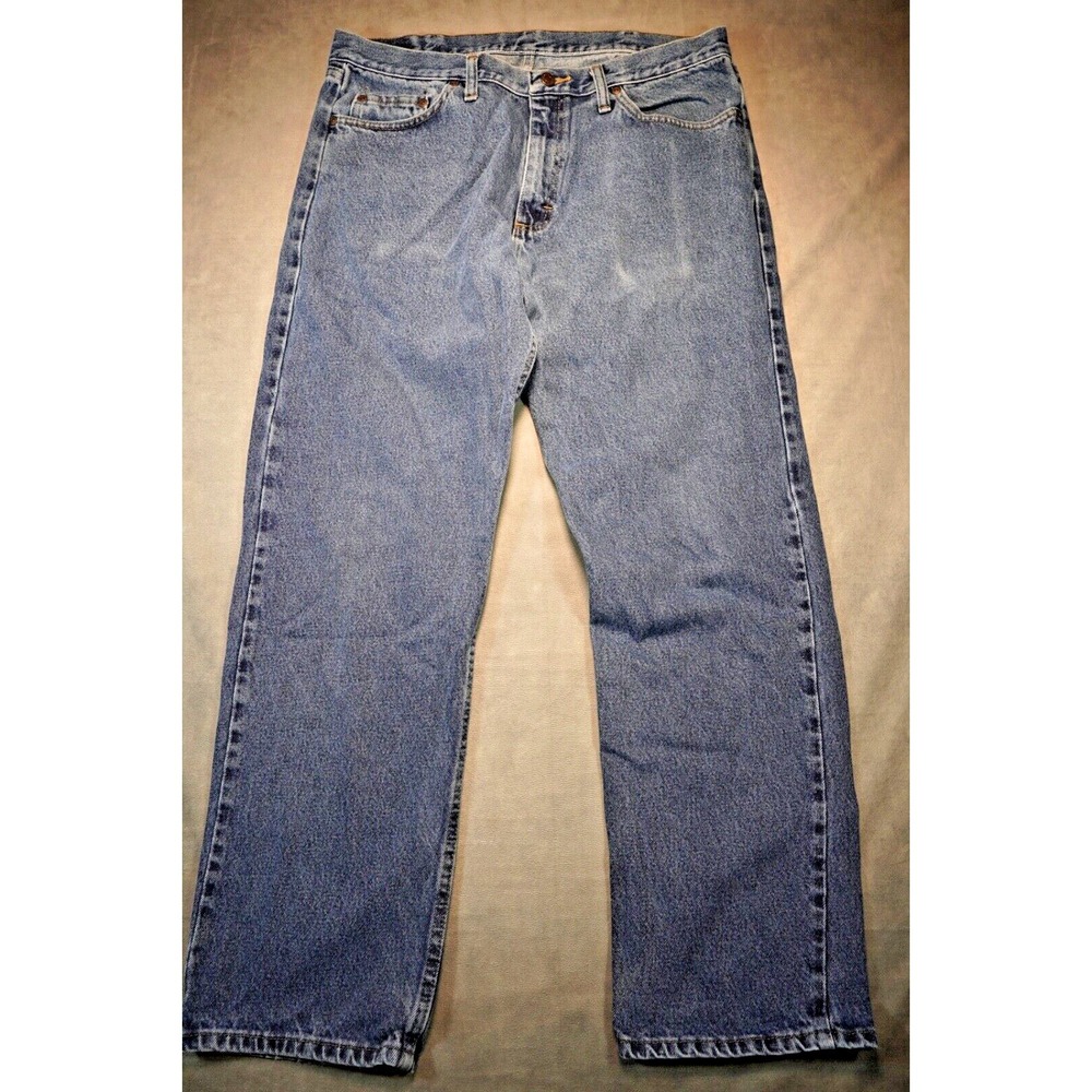 Wrangler Jeans Mens 36x32(31) Blue Relaxed Fit Straight Stretch‎ 9760WDR